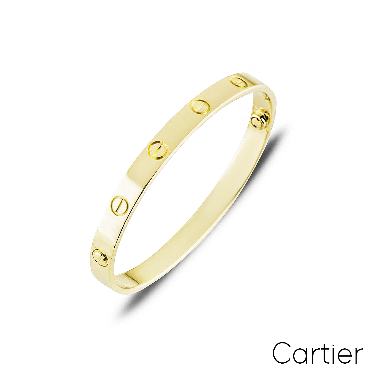 Cartier Yellow Gold Plain Love Bracelet Size 17 B6035517 Cartier Yellow Gold Plain Love Bracelet Size 17 B6035517